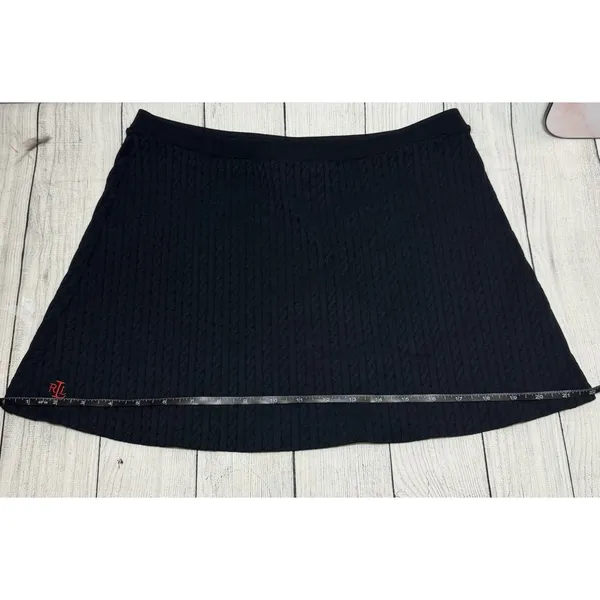 Vtg. Polo Ralph Lauren Navy Blue SKIRT Made in USA SIZE M - Image 8