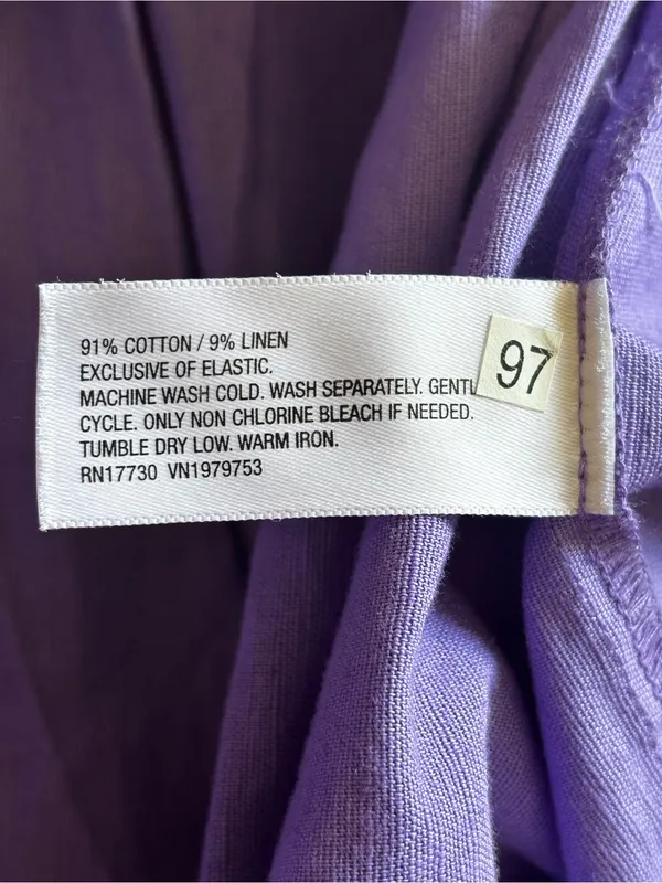 NWT Universal Thread Purple Smocked Tiered Midi Dress Pockets Cutout Back M - Image 8