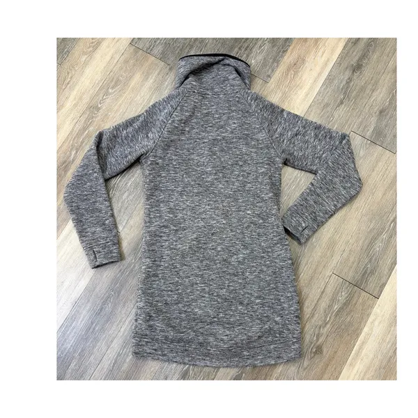 Roots Canada Gray Zip Up Jacket Mock Neck Athletic Fleece XS - Image 3