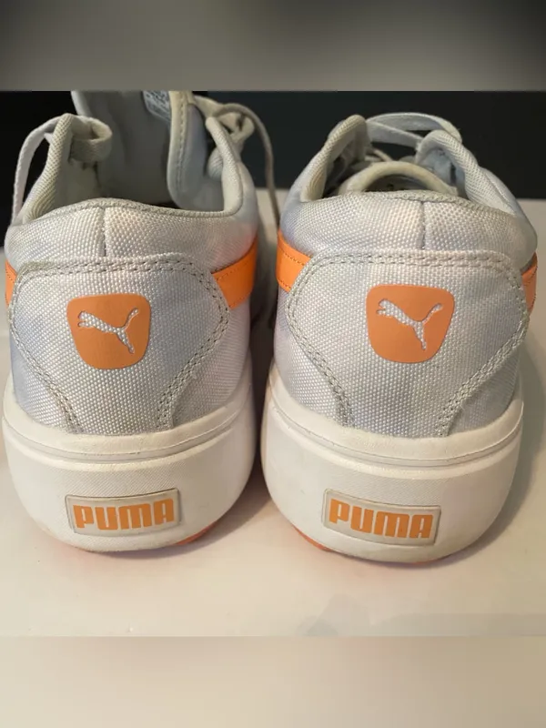 PUMA Kaia Platform Hazy Summer Women's Sneakers Tie-Dye Peach Blue White Size 10 - Image 13