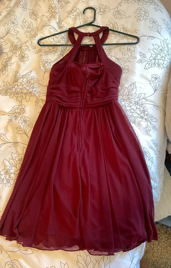 Speechless Burgundy Short Dress - Image 2