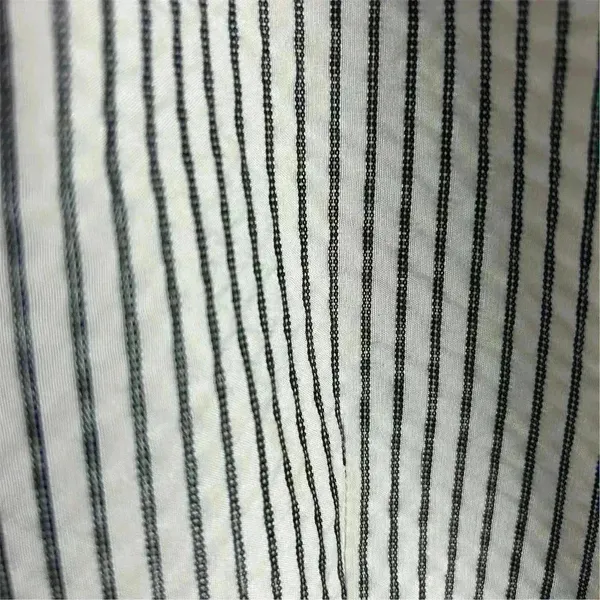 Ann‎ Taylor Loft Women's Blazer Jacket Ivory/White and Black Stripes Size 8 - Image 7
