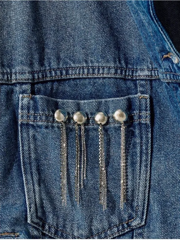 Free‎ People Brandy Fringe Pin Set NWT silver - Image 2