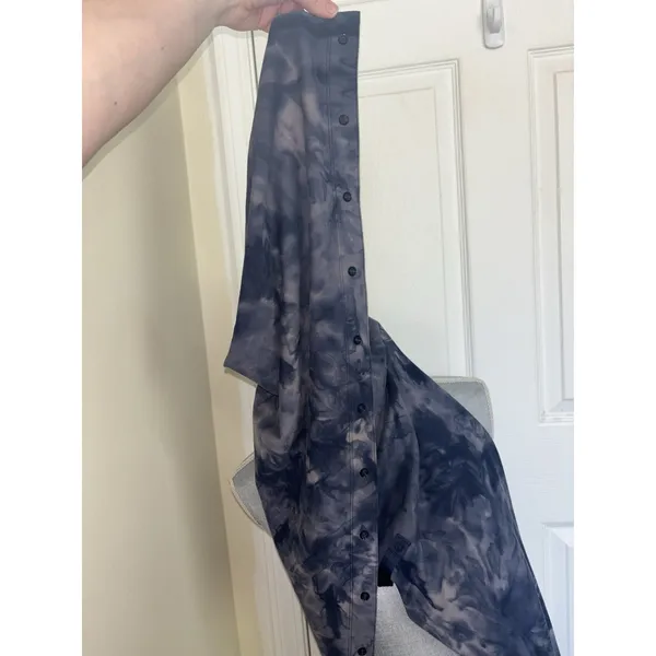 Lululemon Customizable Snap Scarf Diamond Dye Lunar Rock True Navy Rulu - Image 5