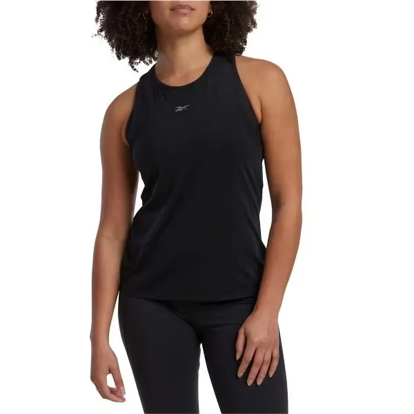Reebok Womens Athletic Tank Top Sz XS Black Training Active Chill Tech Pullover - Image 7