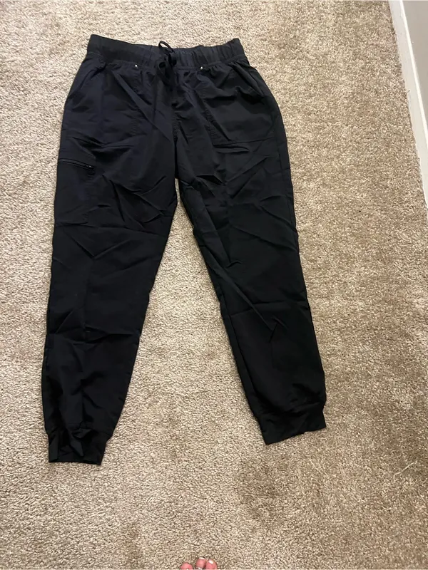 Scrubstar black cargo drawstring scrub pant‎ large - Image 6