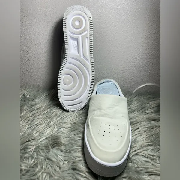 Nike Air Force 1 Lover XX 'The 1 Reimagined White Slip-On Platform Sneakers Sz 8 - Image 9