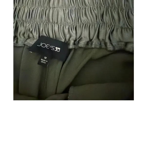 Joe's Jeans Satin Green Cargo Pants Relaxed Utility Drawstring Joggers Medium - Image 4