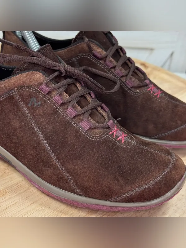 Merrell‎ Ellipse Suede Lace Up Sneakers Coffee Bean Brown Women’s 7 - Image 7