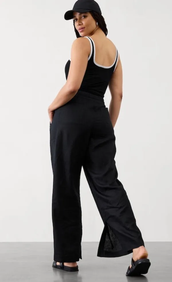 Athleta Retreat Wide Leg Linen Pants - Image 2