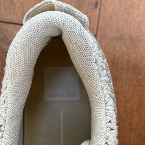 Dolce Vita Cream Woven Platform Sneakers - Image 3
