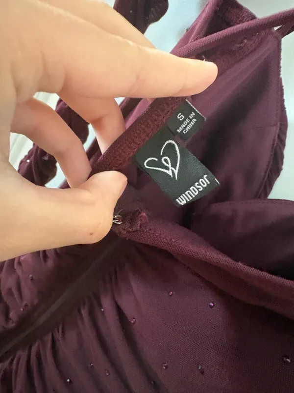 wine red Windsor hoco dress - Image 4