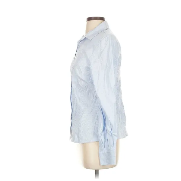 Mode Mischief Oversized Cinch Shirt Striped Cotton‎ Button Down XS Long Sleeve - Image 6