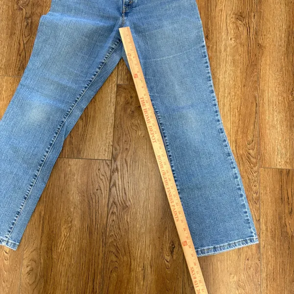 Levis 550 Relaxed Boot Cut Jeans Womens 12‎ M Blue Denim Stretch VTG y2k western - Image 6