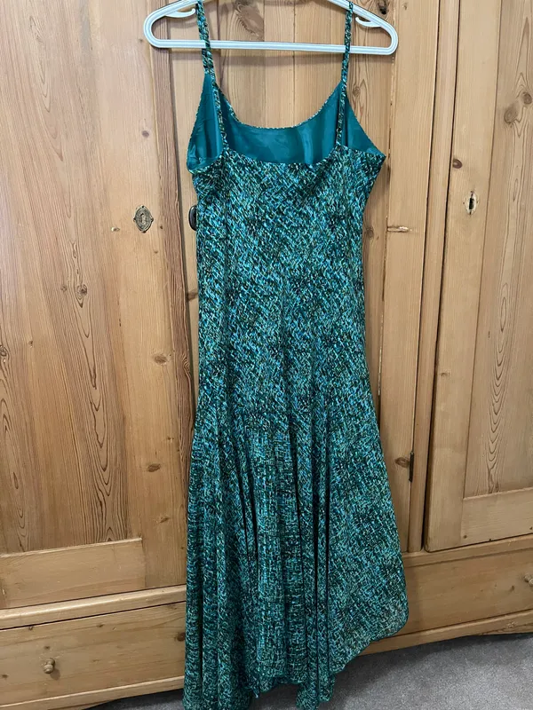 Blue Green Dress Size 14 - Image 2