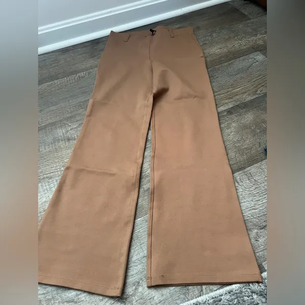 Quince tan‎ brown pull on pants size small - Image 2