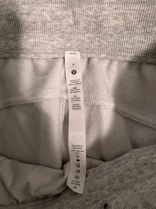 Lululemon Scuba High Rise Grey Sweatpants - Image 5