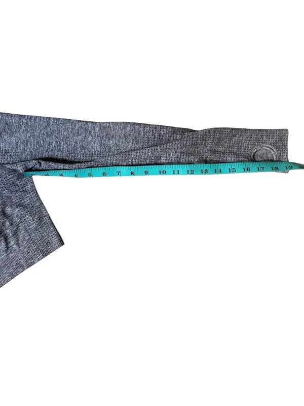 Gymshark Women Vital Crop Top Size Small Grey Seamless Long Sleeve Athletic - Image 5