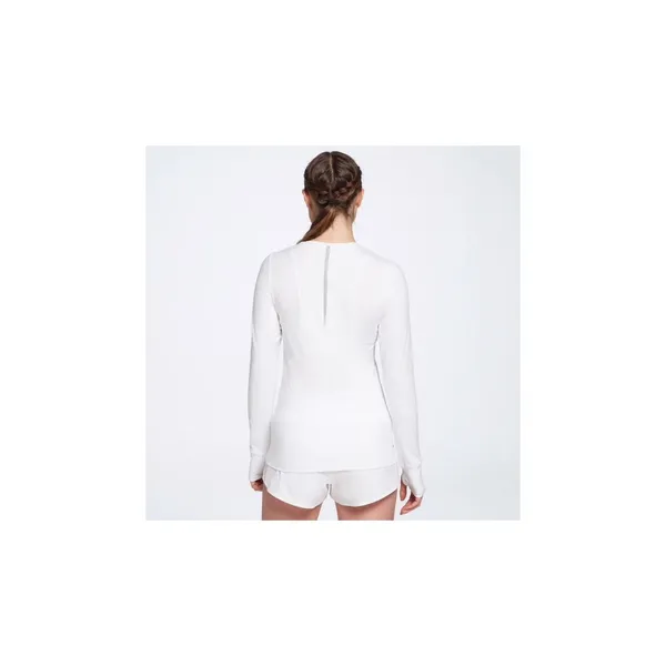Calia Long Sleeve Top Women Medium White WAX13036 Activewear Thumbhole Mesh Trim - Image 2