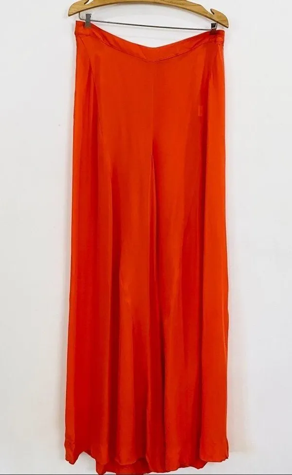 Wayne 100% silk straight leg trousers NEW - Image 3