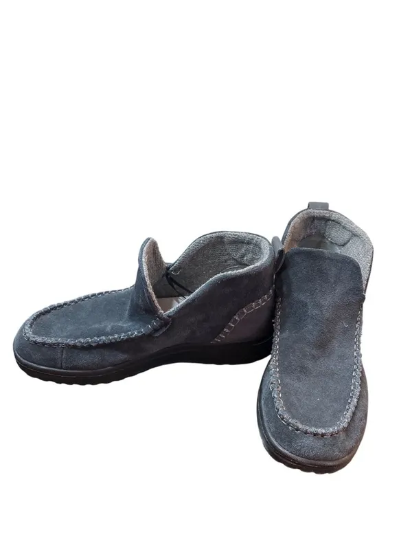 Hey Dude wms charcoal gray black suede ankle casual booties sz 7 SKU 10-477 - Image 2