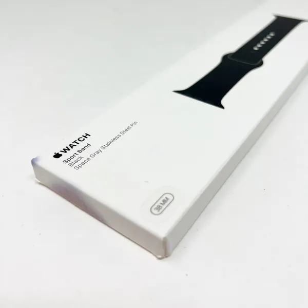 NEW Apple Watch Sport Band Accessory Black Space Gray Stainless Steel Pin 38mm - Image 4