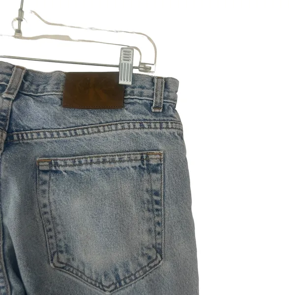 CK Calvin Klein Vintage 90s‎ Women's Plus Size 34 Baggy Light Wash Mom Jeans - Image 7