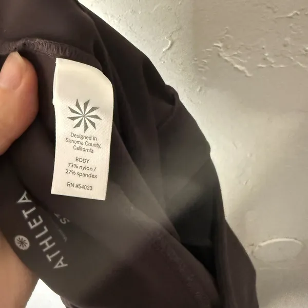 Athleta Stallar Tight UPF Mocha‎ Brown Espresso High Rise Zipped Athleisure - Image 12