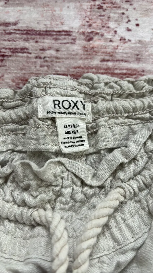 Roxy beige linen pants - Image 2
