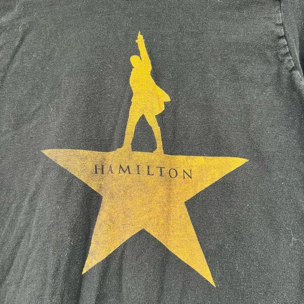 Creative Goods Hamilton star logo Musical merch short sleeve t-shirt size medium - Image 4