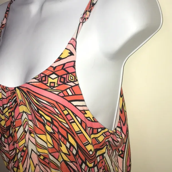 - Felicity and Coco Summer maxi dress size M Orange and yellow Art Deco - Image 9