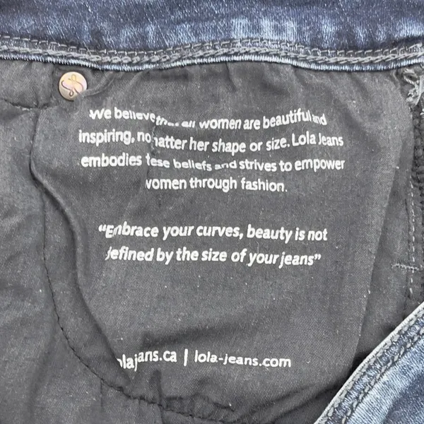 Lola Jeans Kate MB High Rise Straight Womens 10 4-Way Stretch‎ Clean Girl Go See - Image 14