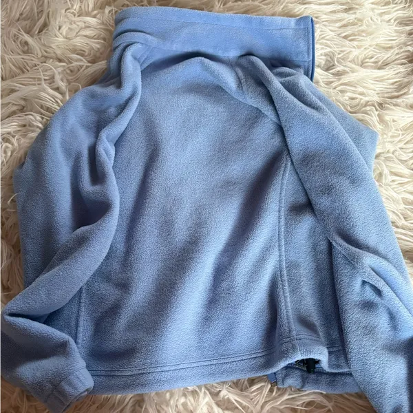Columbia Light Blue Full Zip Fleece Jacket Women’s Size M - Image 6