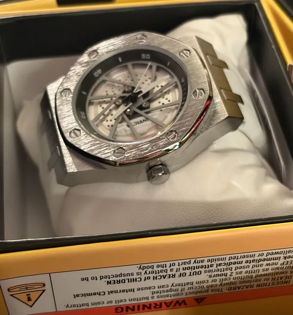 Invicta Speedway Racing Wheel F-1 Skeleton White Mens 42MM Luxe Racing Watch - Image 3