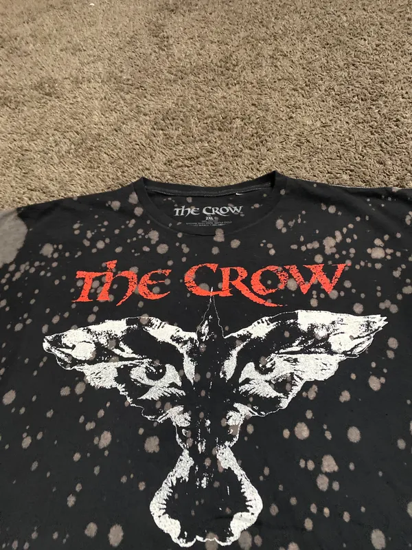 The Crow Believe In Angels Black Bleach Tee 2XL - Image 3