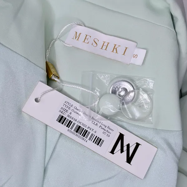 Meshki Pistachio Charlize Double Breasted Blazer - Image 4