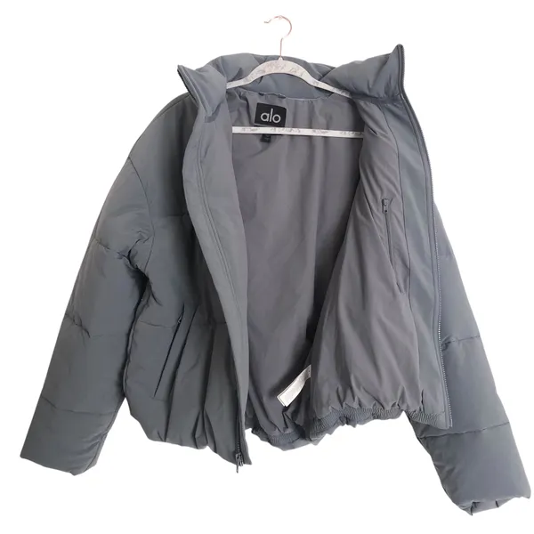 Alo Yoga Stretch Woven Street Puffer Fog M - Image 6