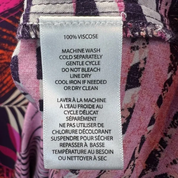 BeachLunchLounge Kayla Shift Dress Pink Purple Tropical Vacation Summer Flowy 1X - Image 13