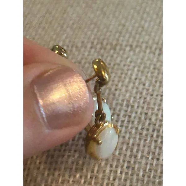 A271 1 inch 925 sterling silver gold tone - Image 7