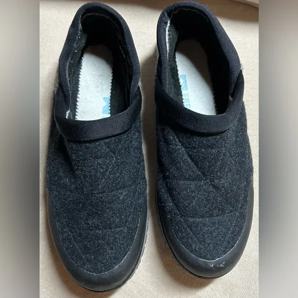 L.L Bean Size 9 Ultralight Primaloft Wool Black Gray Loafers (NO INSOLES) - Image 4