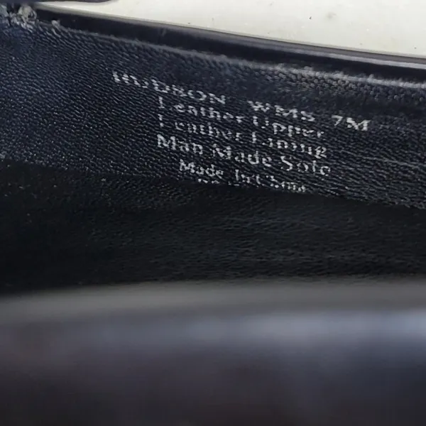 VTG Kenneth Cole Hudson Loafers 7 Black White Two Tone Leather Slip On Flats - Image 7