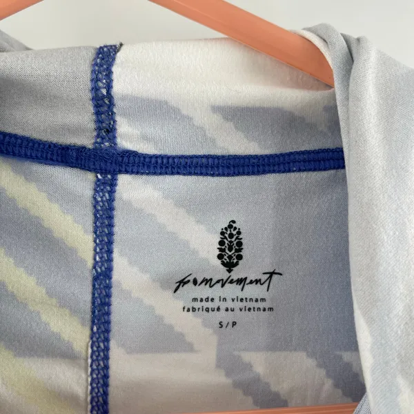 FREE PEOPLE MOVEMENT Top Size Small NWT Misty Morning Plaid Swim Club Combo - Image 7