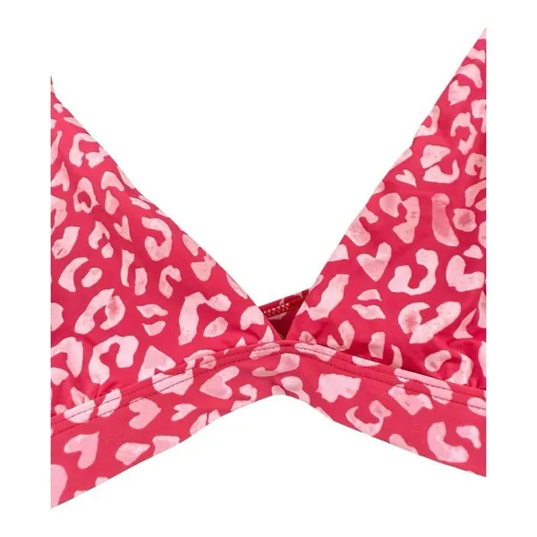 Fabletics Naked Feel Triangle Bralette Size XL Haute Red Leopard Kiss NWT - Image 5