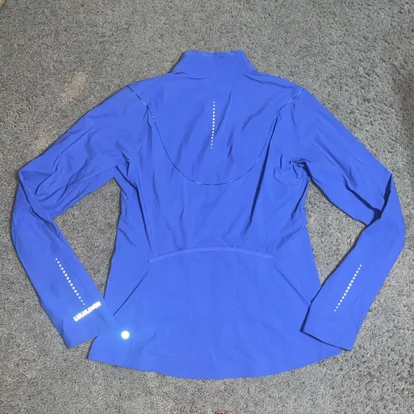 Lululemon Fast and Free‎ Windbreaker SpeedWeave Jacket Charged Indigo 10 - Image 5