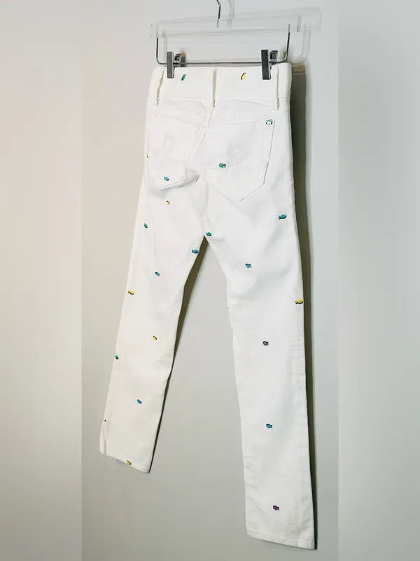 Lilly Pulitzer Resort White Worth Skinny Mini Rainbow Fish Jeans Pants NWT - Image 7