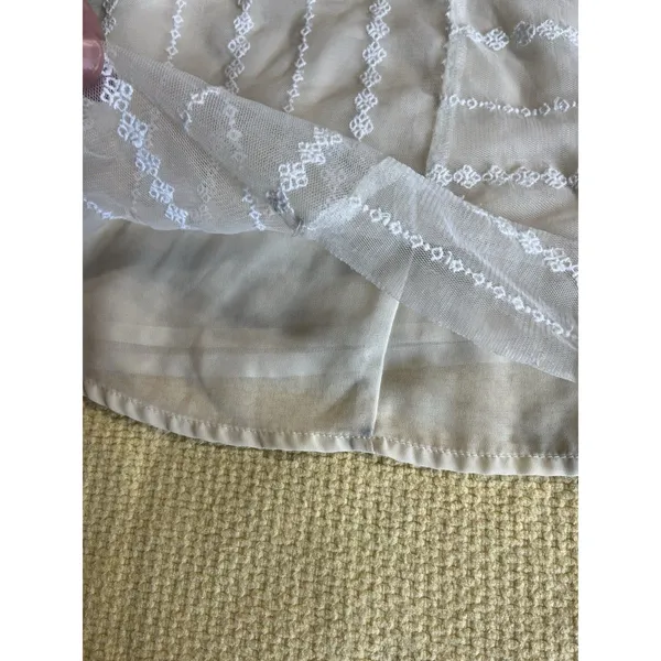American Eagle Cami Size L Cream Crochet Mech Ethereal Fairy - Image 6