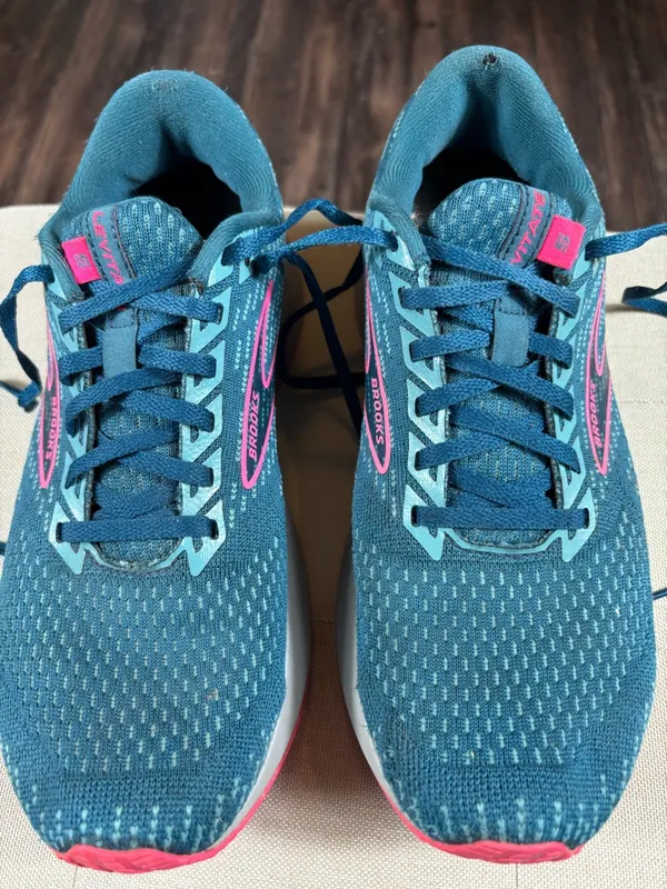 Brooks Levitate Women’s Size 8 Teal Pink Running Athletic Shoes - Image 5