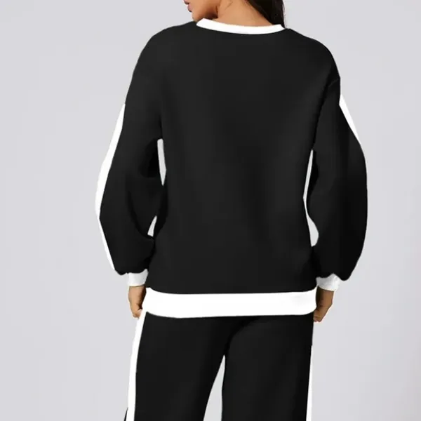 Black and White Tracksuit Set, Loose Fit - Image 4
