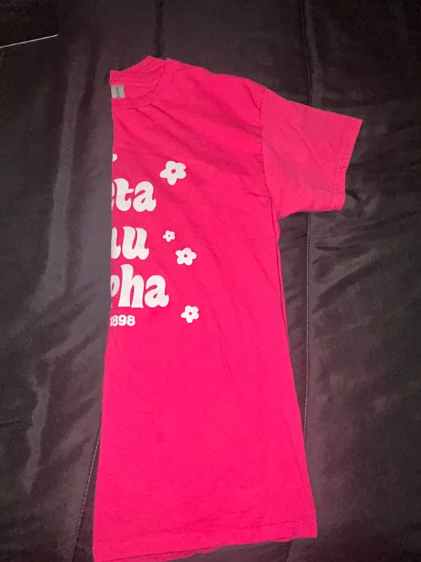 Gildan Pink Zeta Tau Alpha T-Shirt - Image 4
