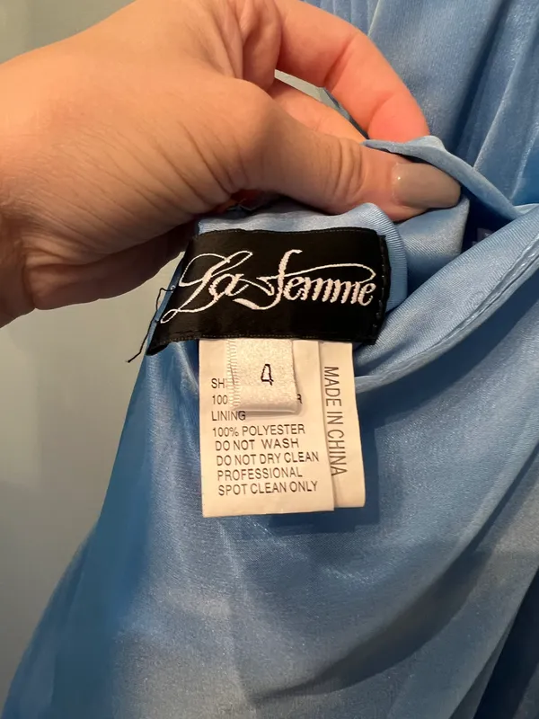 La Femme Blue Formal Dress - Image 8